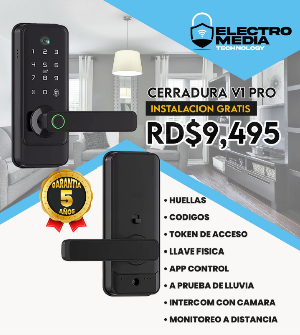 cerradura inteligente V1 Pro para apartamentos